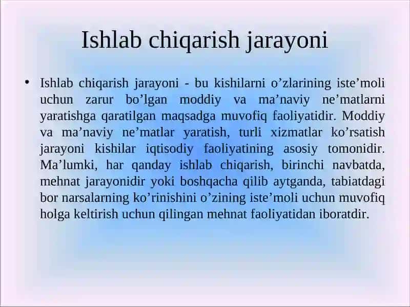 ISHLAB CHIQARISH JARAYONI AUDITI 3