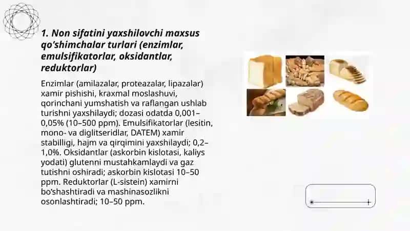 Non sifatini yaxshilovchi maxsus qoshimchalar 3