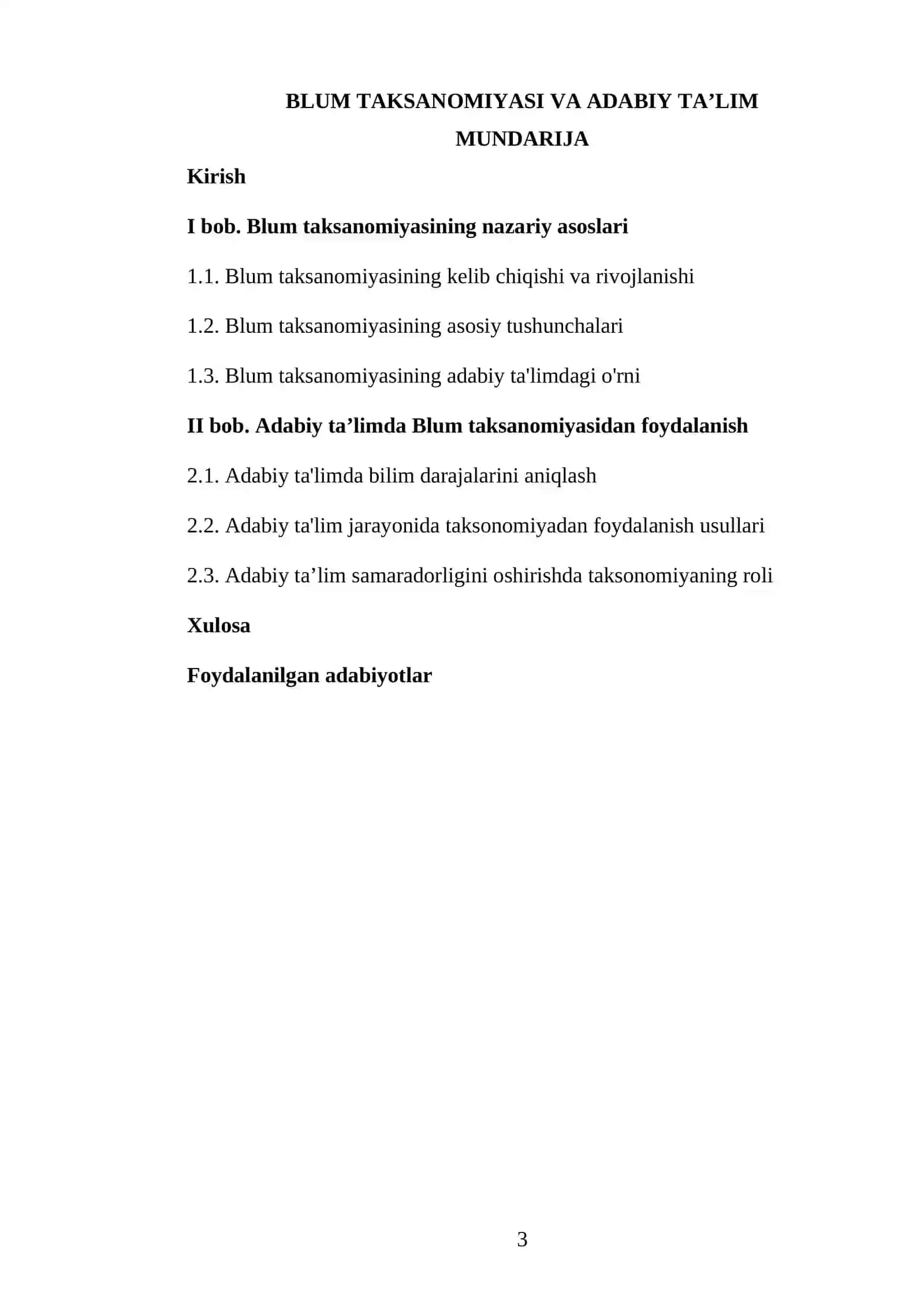 ADABIYOT O’QITISH METODIKASI 3