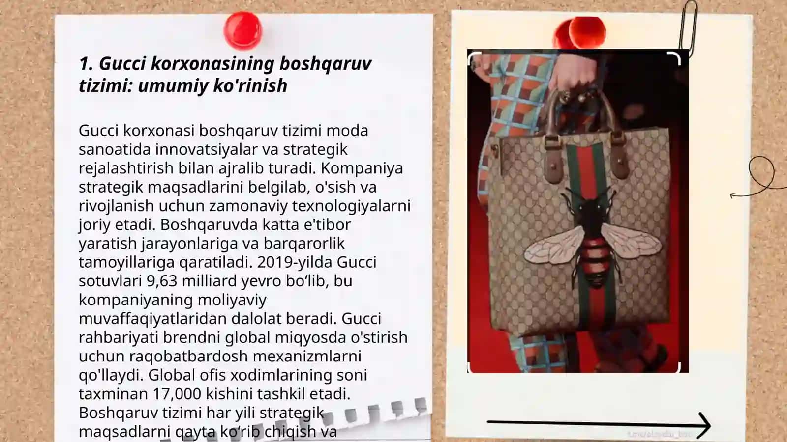 Gucci korxonasining boshqaruv sistemasi 3
