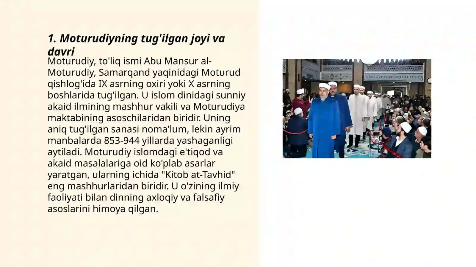 Imom Abu Mansur Moturudiy hayoti va ijodi 3