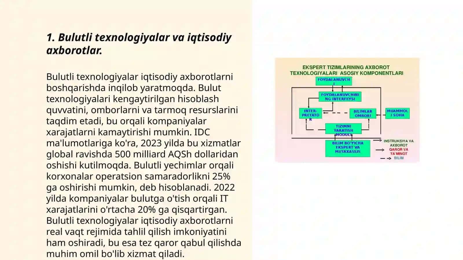 Bulutli texnologiyalar va iqtisodiy axborotlar 3