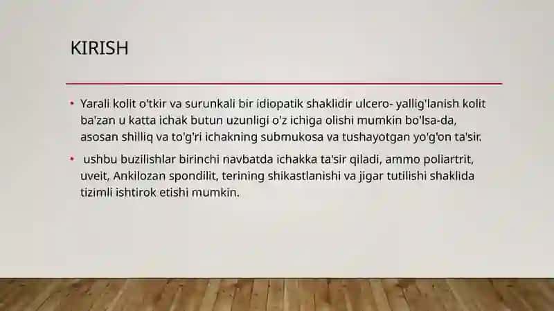 Yarali kolit / surunkali kolit 3