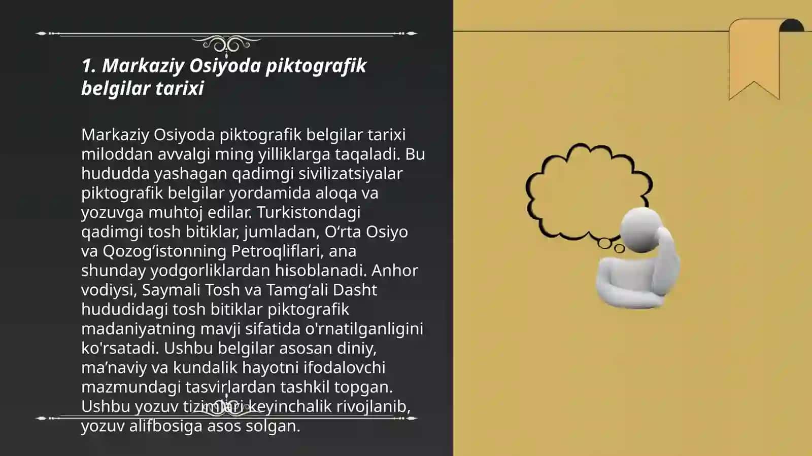 Markaziy Osiyoda piktografik belgilar tarixi 3