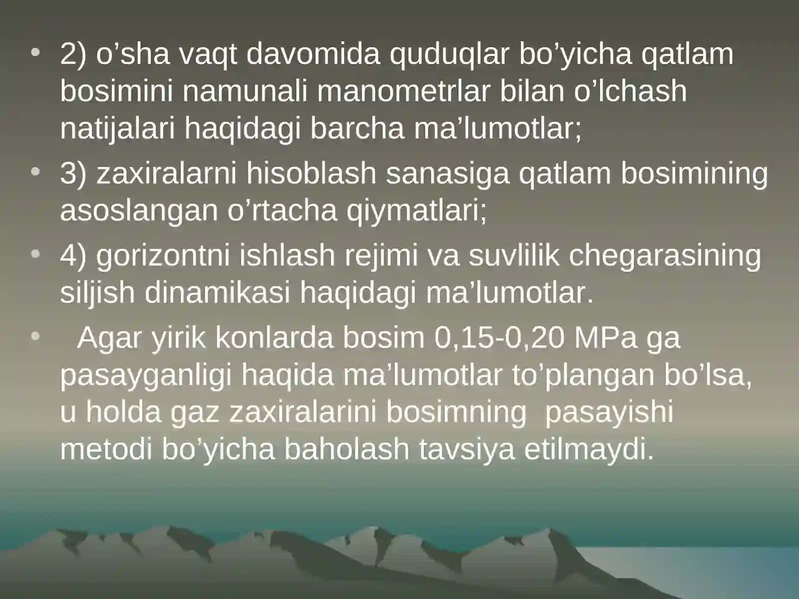 Gaz Zaxiralarini Hisoblash Metodini Tanlash 3