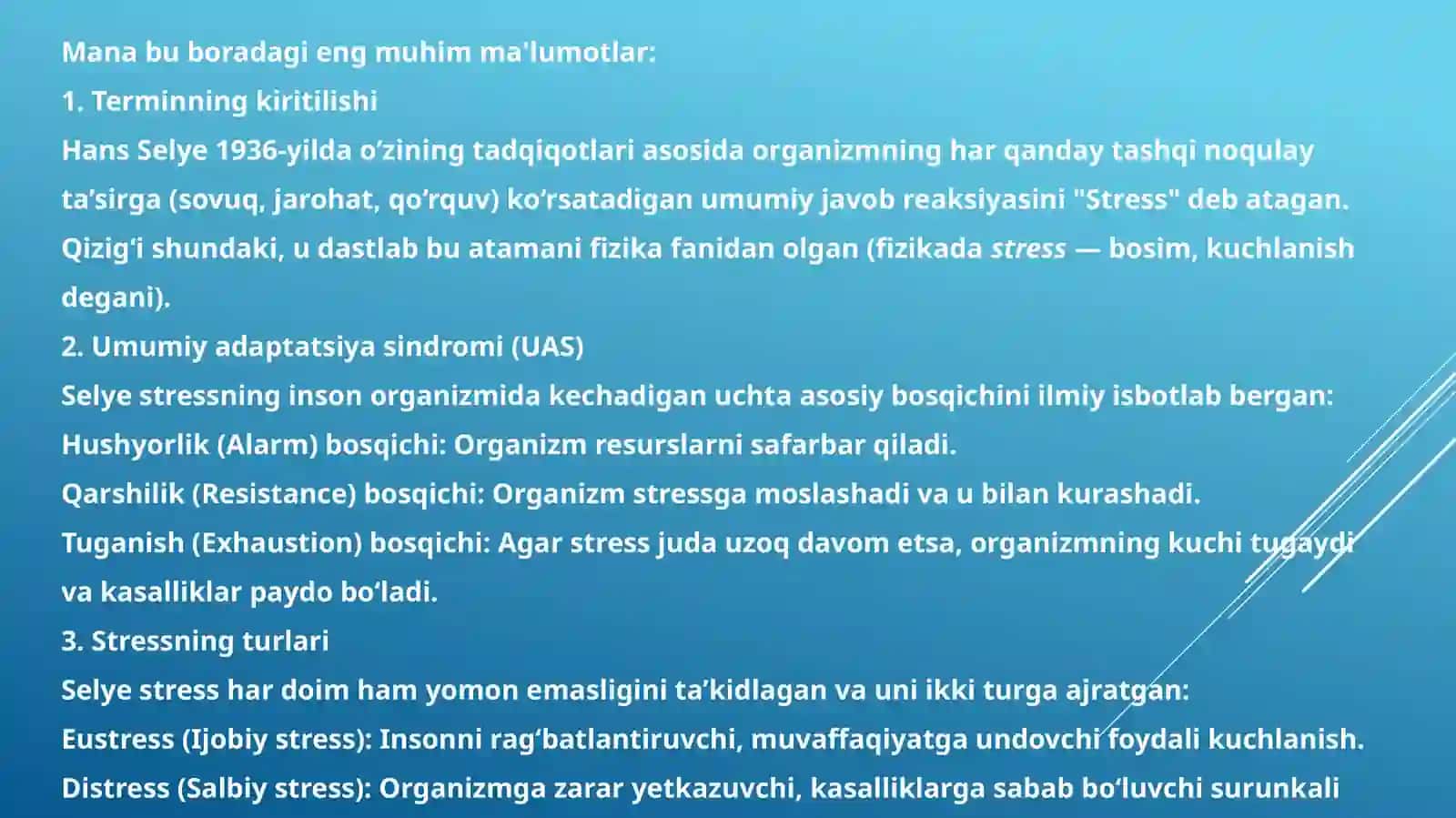 Stressni inson salomatligiga ta’siri 3