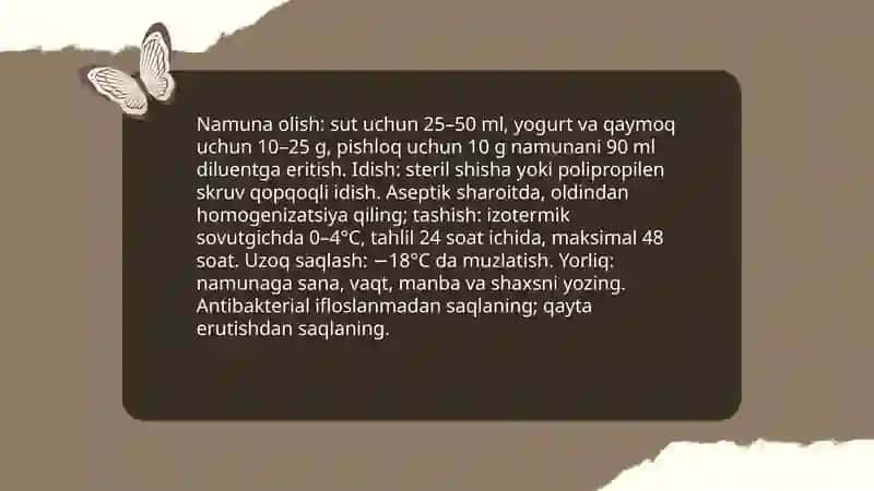 Sut mahsulotlarini bakterial tarkibi bòyicha tahlil qilish 3