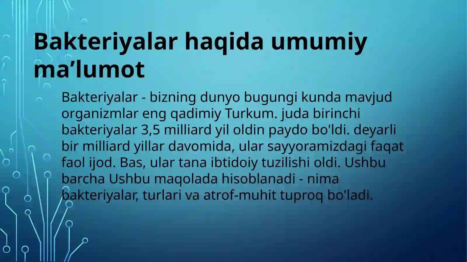 Tuproq bakteriyalari vazamburugʻlari 3
