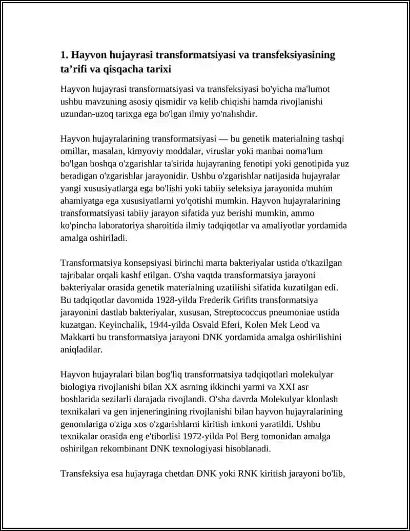 HAYVON HUJAYRASI TRANSFORMASIYASI VA TRANSFEKSIYASI 3