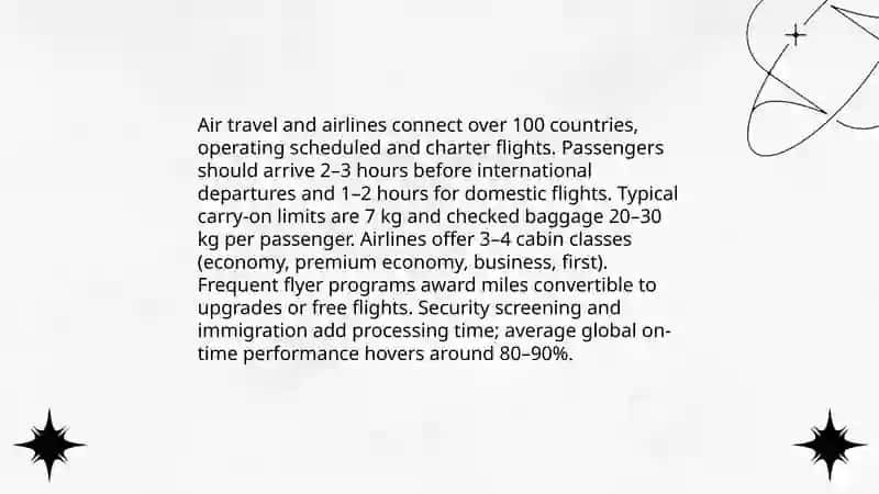 Air travel and airlines 3