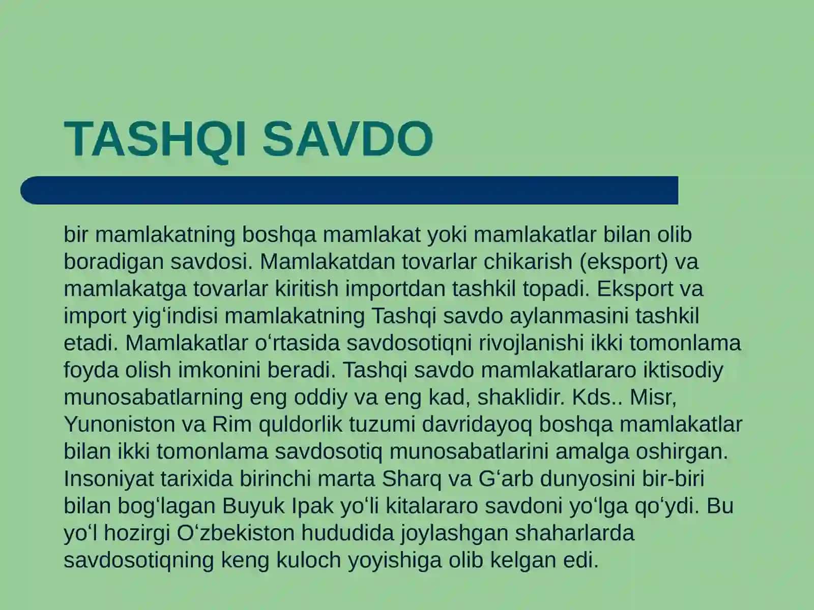 TASHQI SAVDO TAQDIMOTI 3