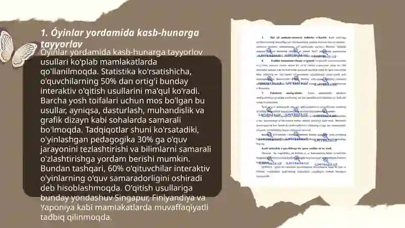 Óyinlar orqali kasb-hunarga yónaltirish 3