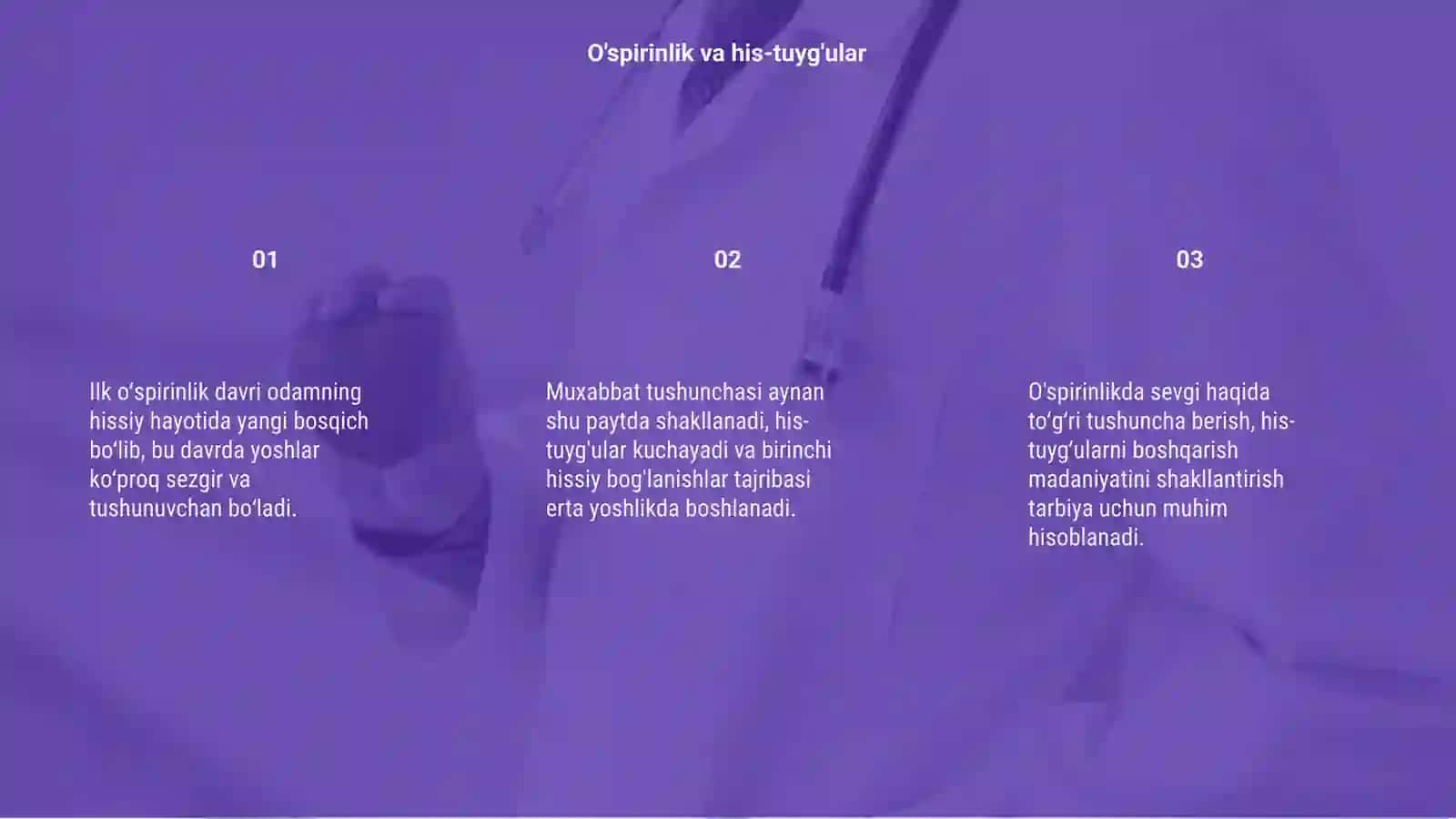 Ilk o‘sprinlik davrida muxabbat 3