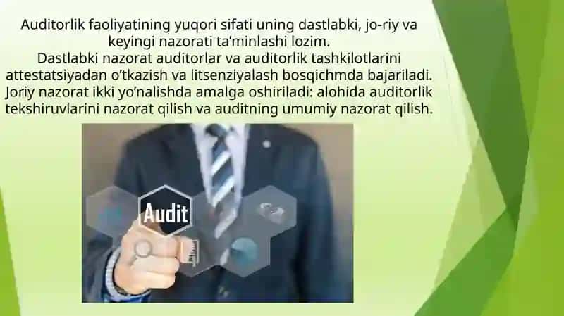Auditor ishlarining sifatini nazorat qilish 3