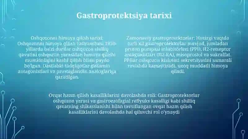 Zamonaviy Gastroprotektorlar 3