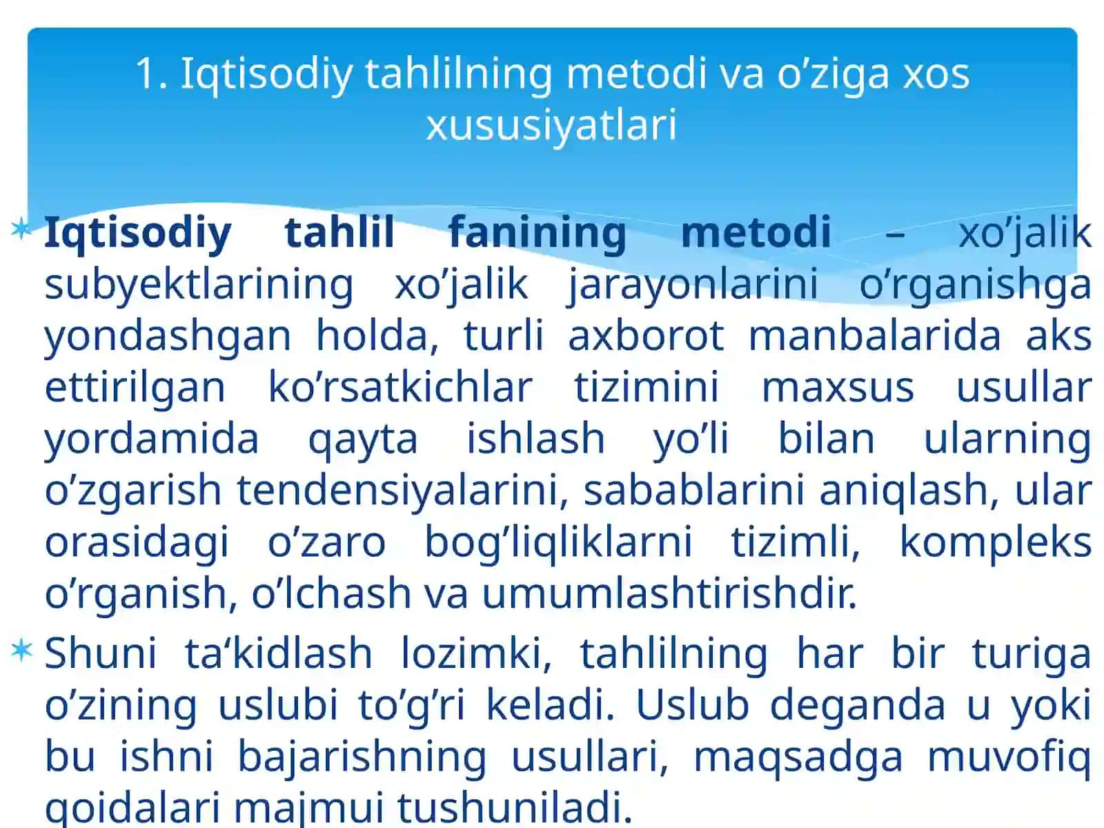 Iqtisodiy tahlilning metodi va usullari 3