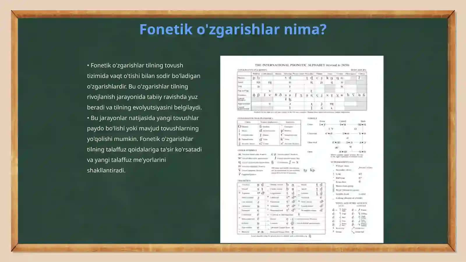 Fonetik o'zgarishlar 3