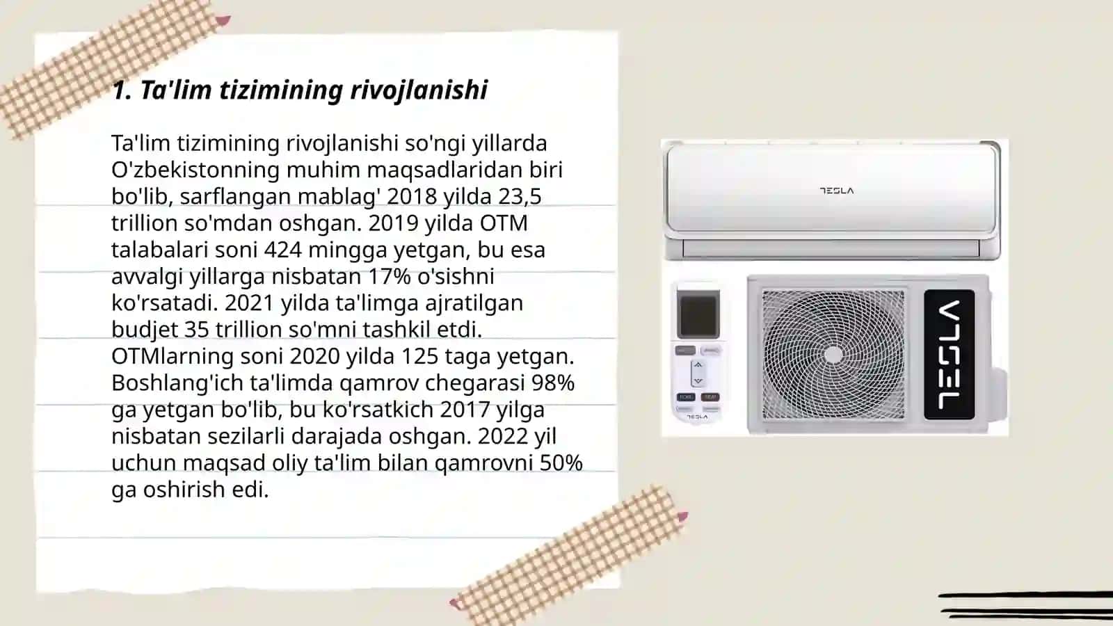 Ta'lim tizimining rivojlanishi 3