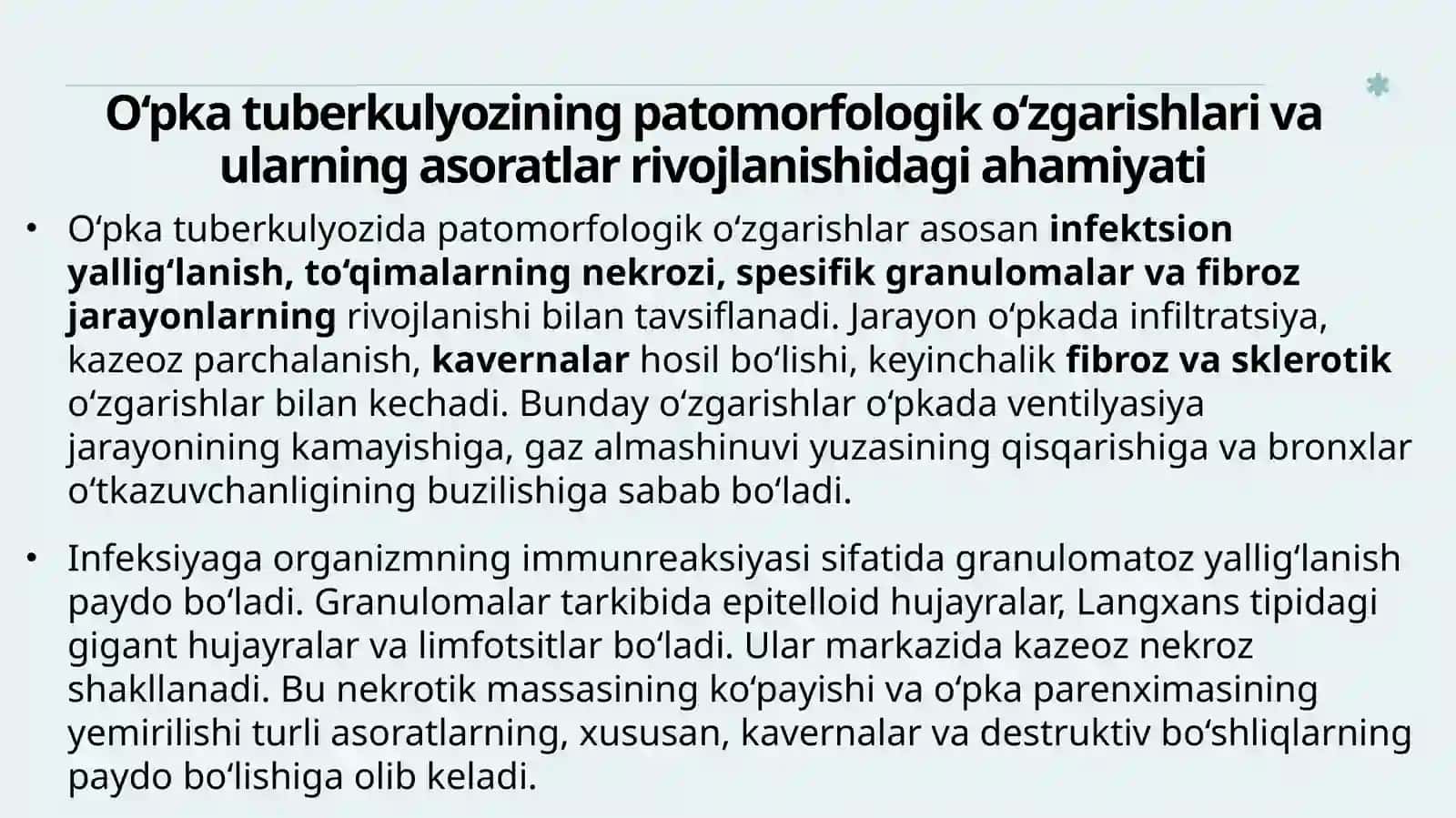 O‘pkatuberkulyozi asoratlari 3