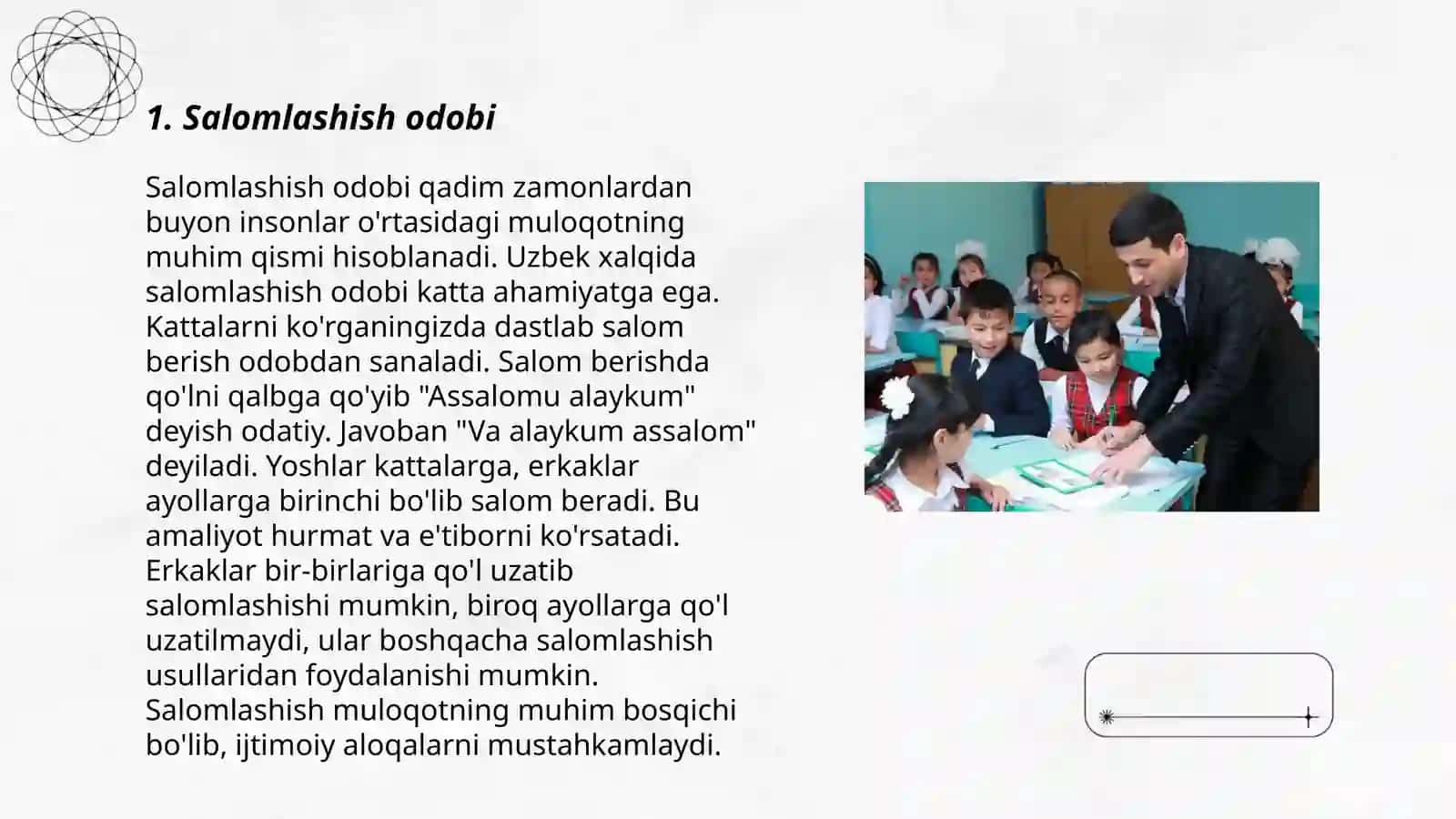 Salomlashish odobi 3