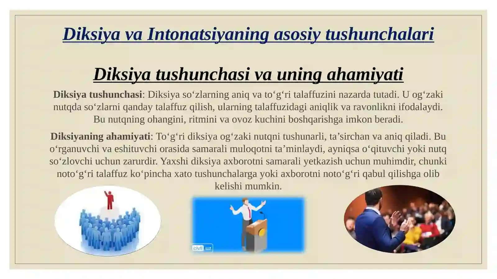 DIKSIYA. INTONATSIYA 3