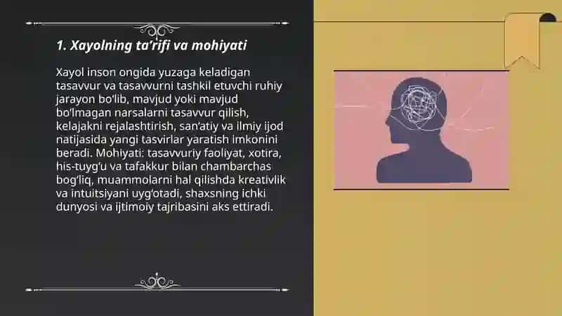 Xayol haqida tushuncha 3