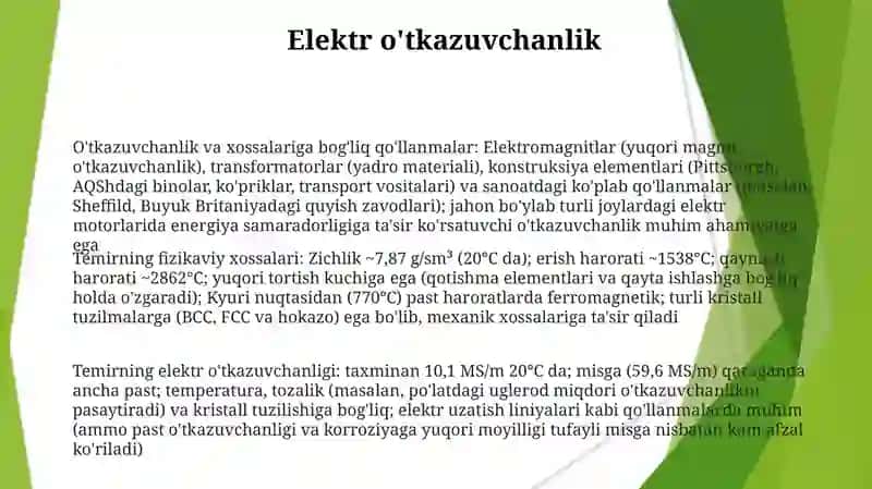 Fizikning Mexanik xossalari 3