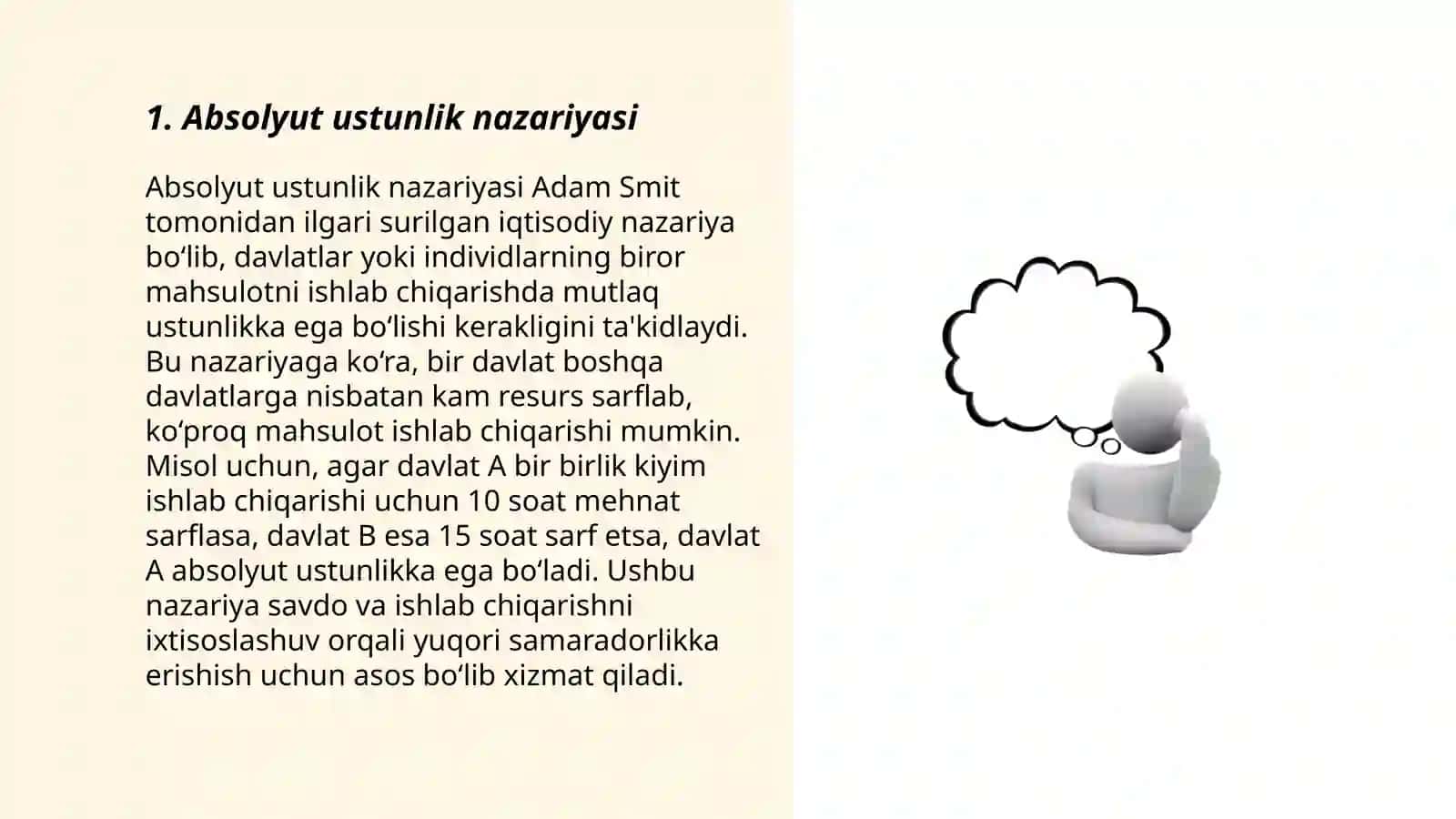 Absolyut ustunlik nazariyasi 3