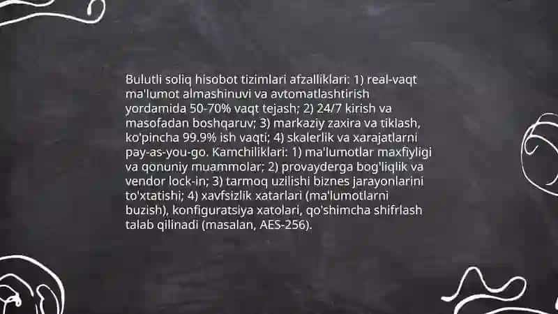Bulutli soliq hisobot tizimlari 3