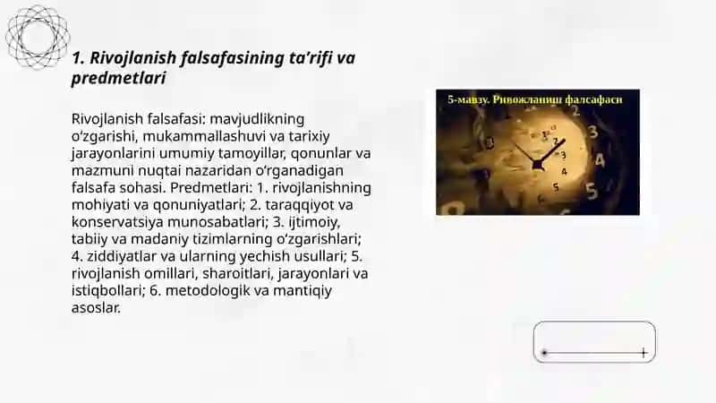 Rivojlanish falsafasi 3