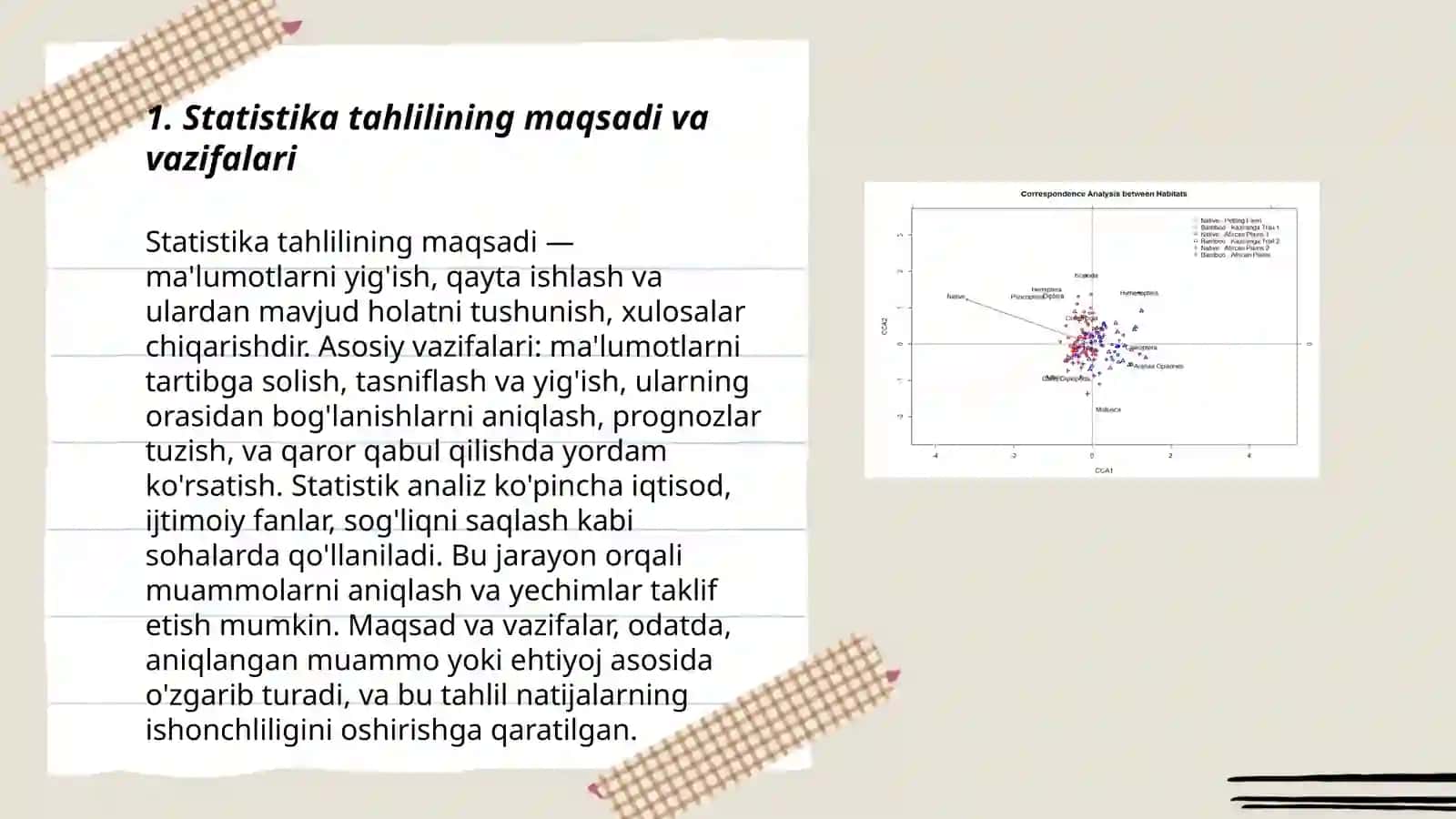 Statistik tahlil rejasi 3
