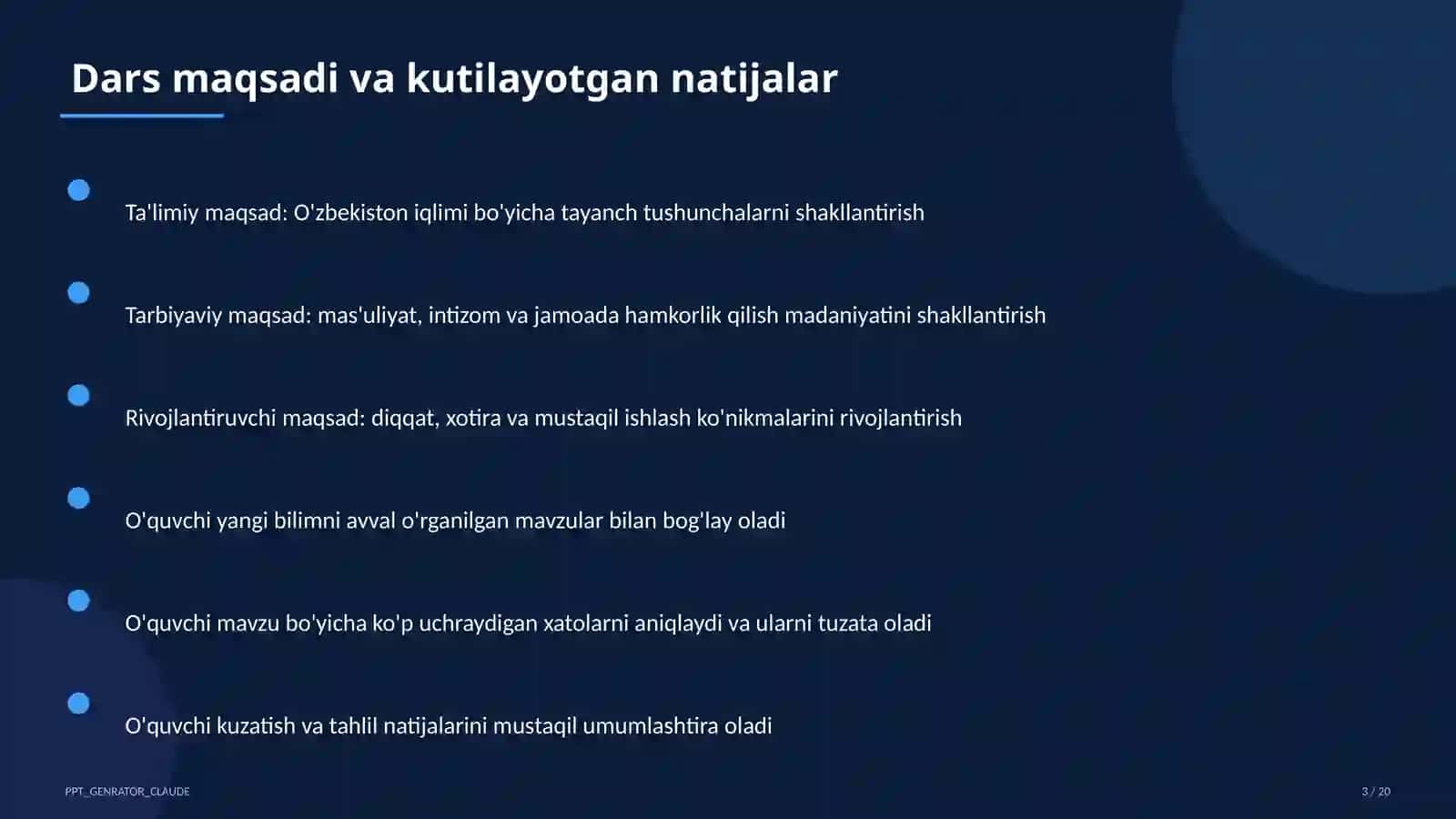 O'zbekiston iqlimi (8-sinf) 3