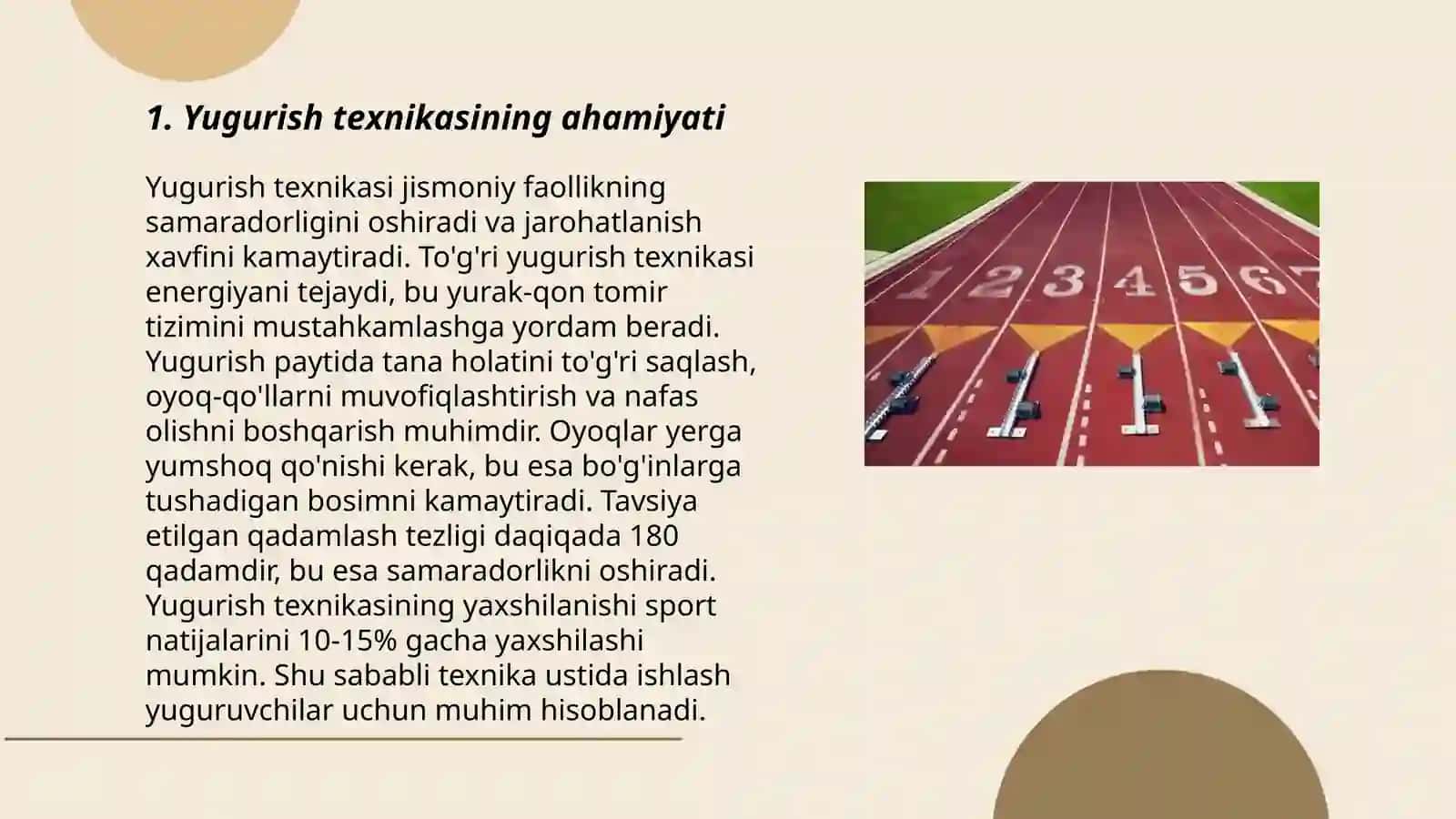 QISQA MASOFALARGA YUGURISH TEXNIKASI 3