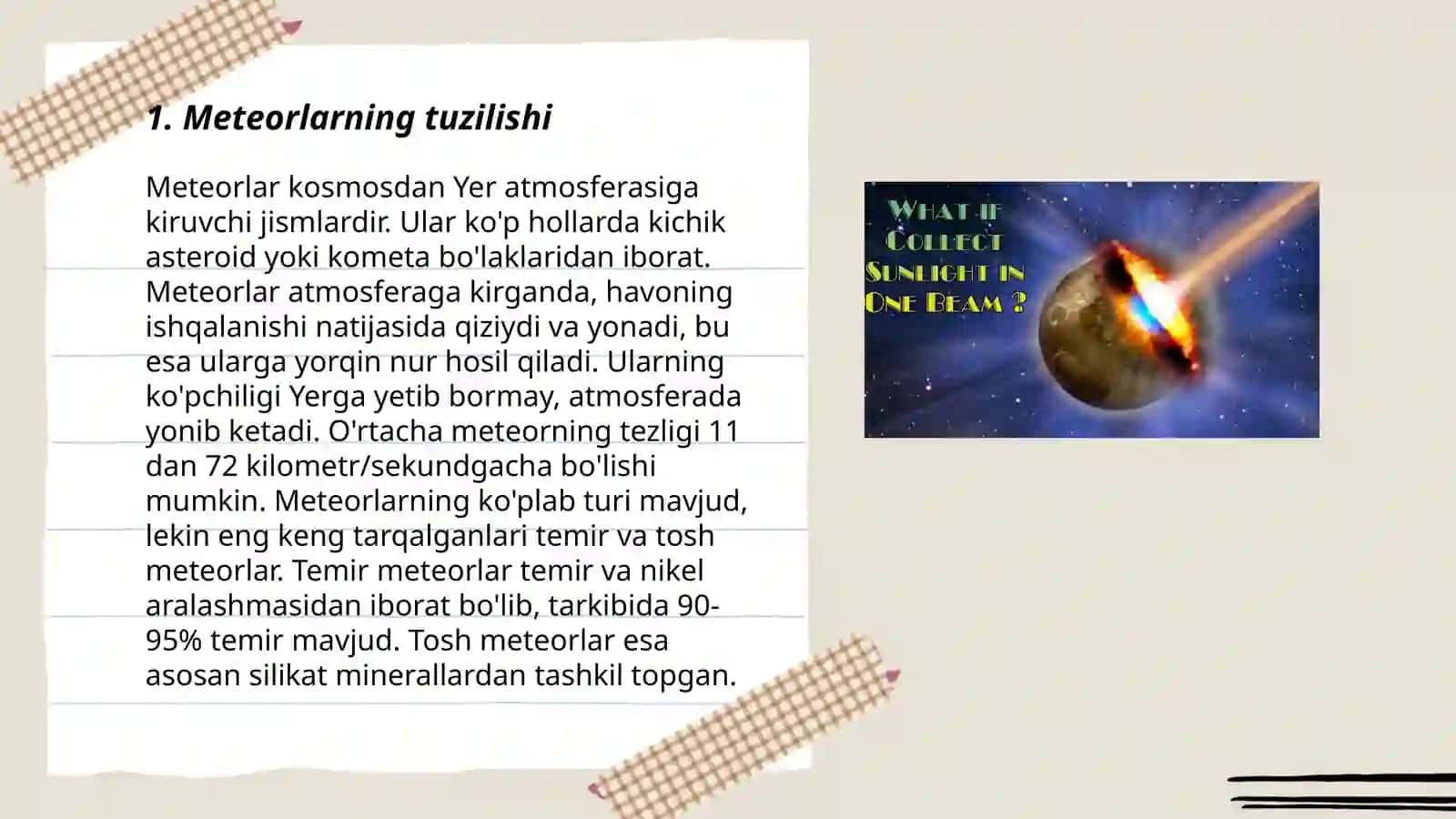 Meteorlar va bolidlar 3