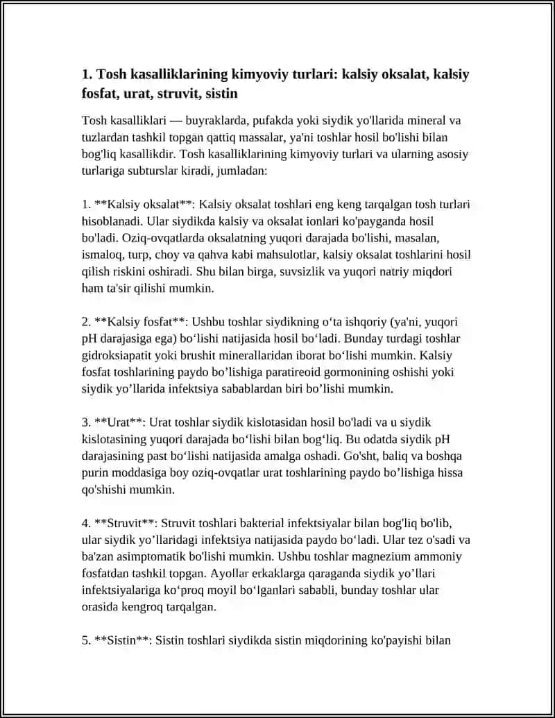 TOSH KASALLIKLARINING KIMYOVIY ASOSLARI 3