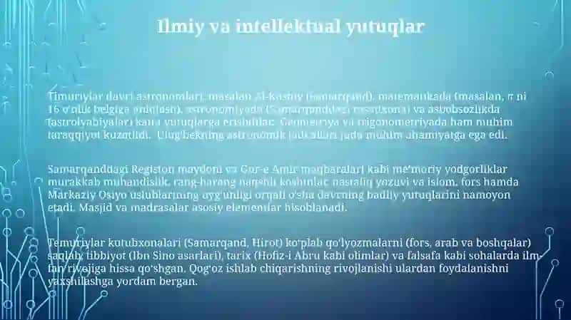 Temuriylar davri madaniyati 3