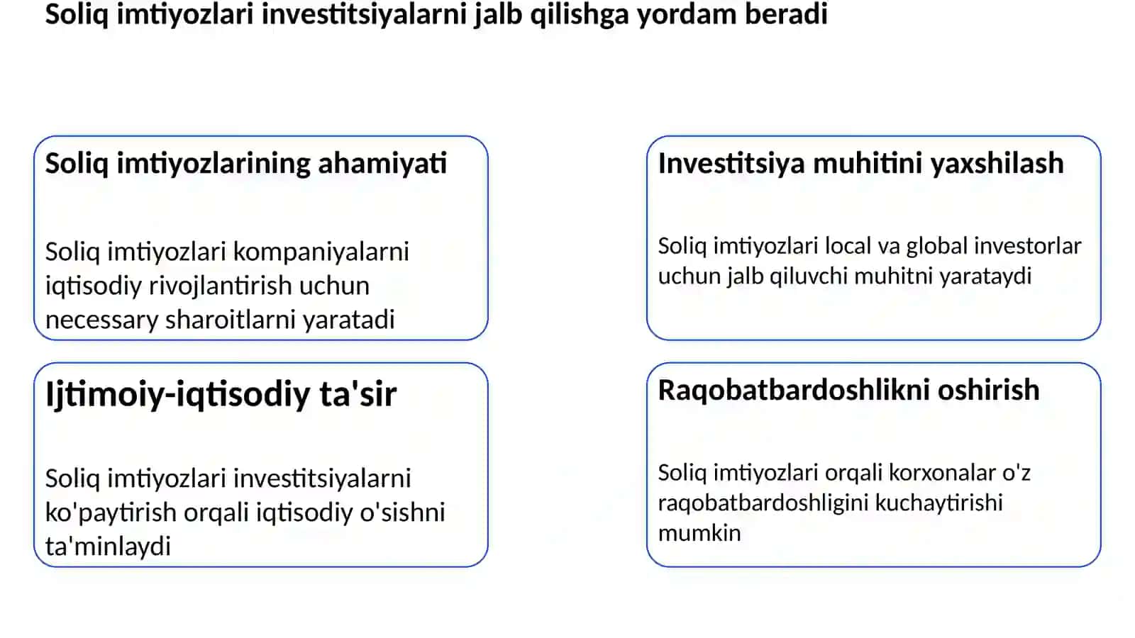Soliq imtiyozlari va ularning ahamiyati 3