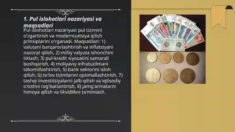 Pul islohotlari 3