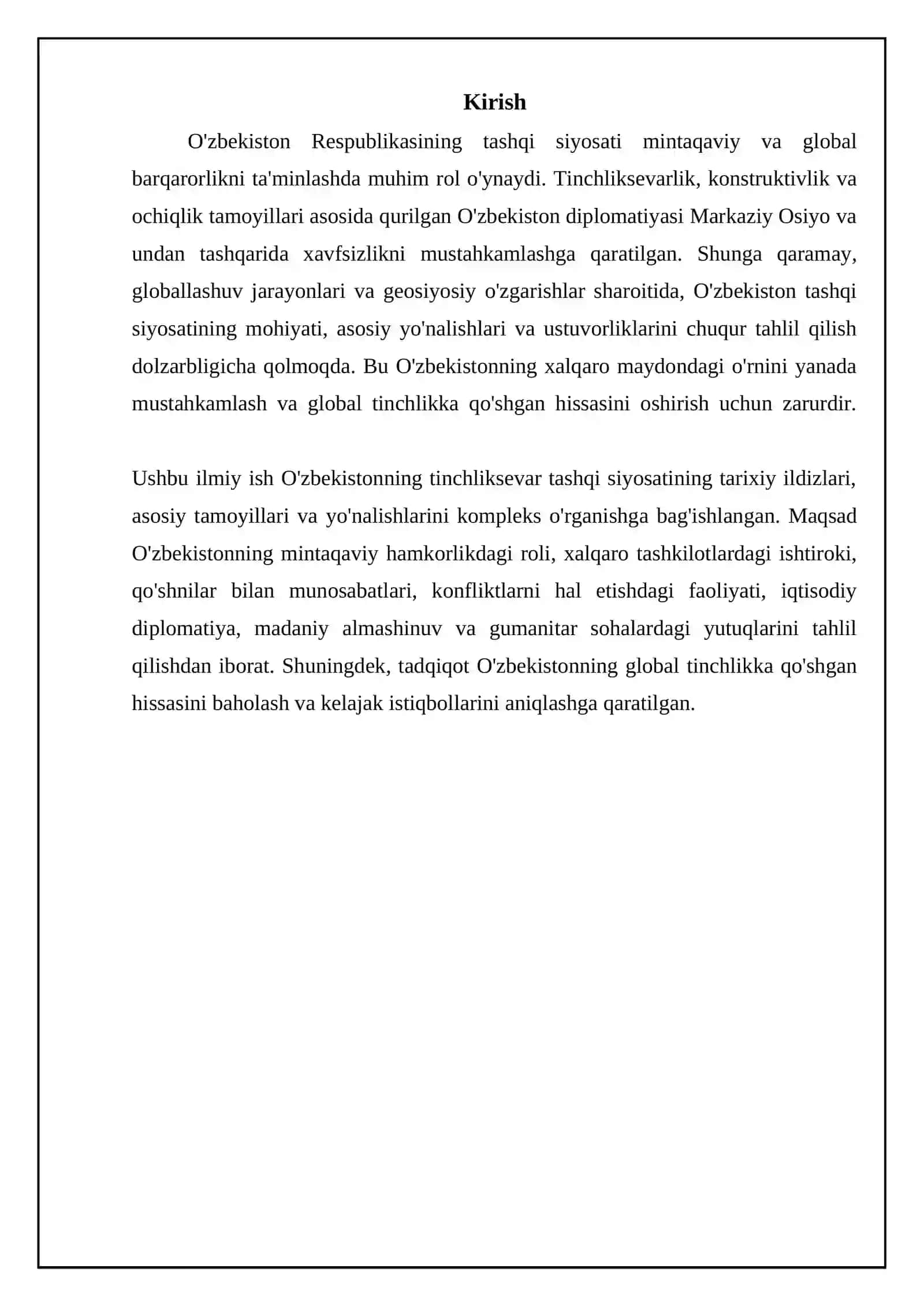 O'zbekistonning tinchliksevar tashqi siyosati 3