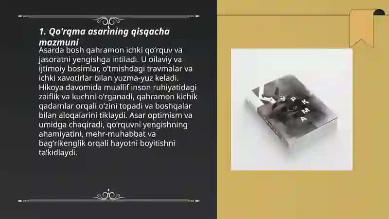 Qoʻrqma asari 3