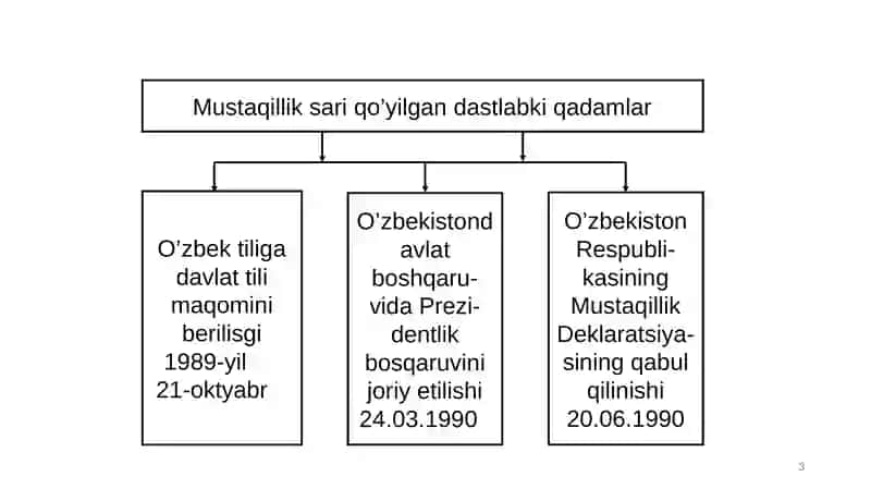 Mustaqil O‘zbekiston Respublikasining tashkil topishi va uning tarixiy ahamiyati 3