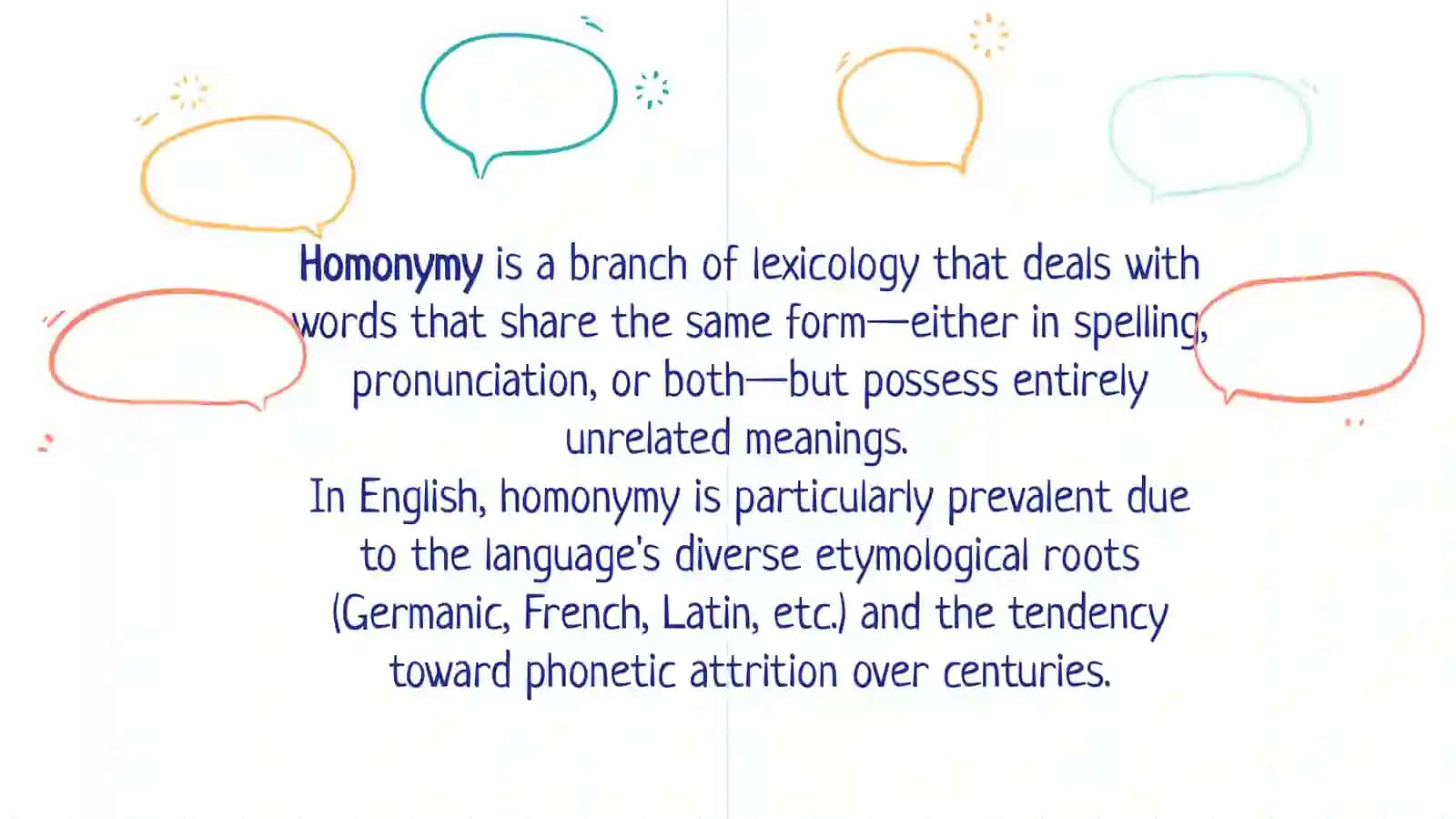 Homonymy in English. Types and Problems of Classification 3