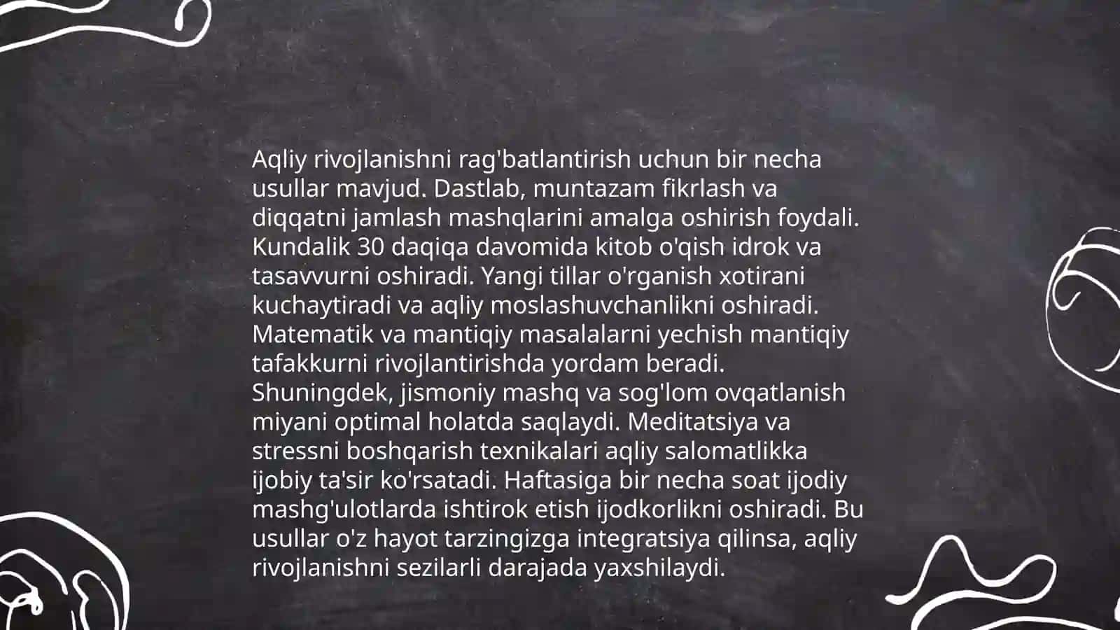 Óquvchilarning aqliy tarbiyasi 3