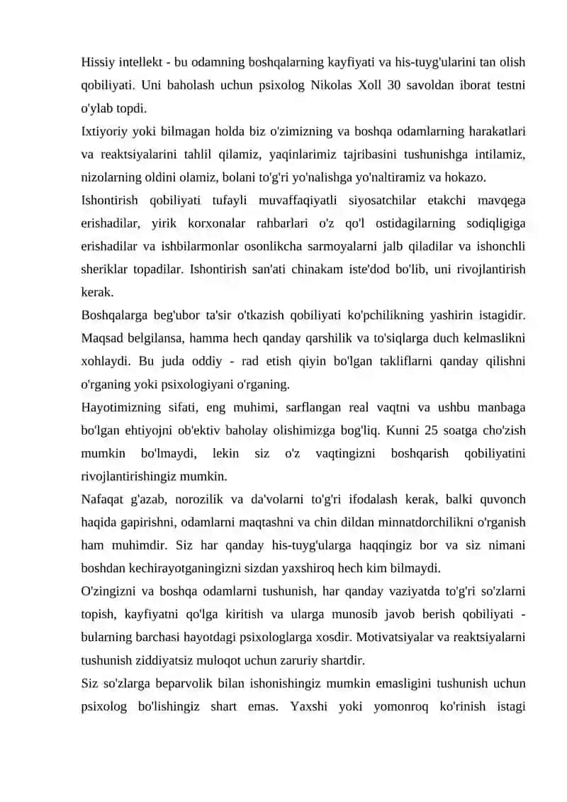 BEVOSITA ASSOTSIATIV TESTLAR 3