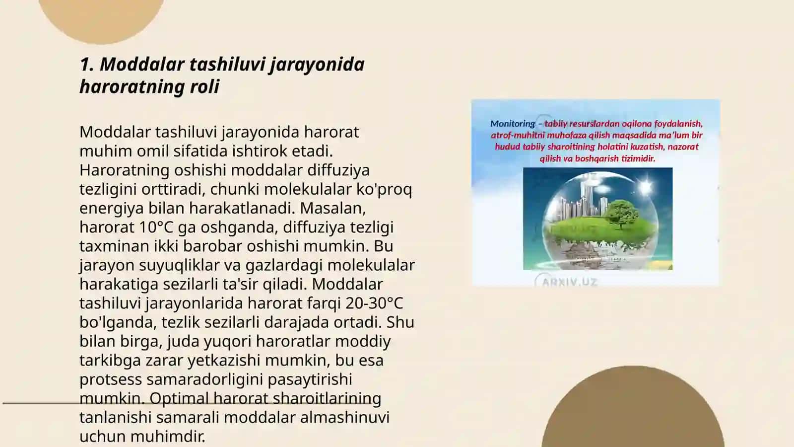 Moddalar tashiluvi jarayoniga tashqi muhit omillarining taʼsiri 3