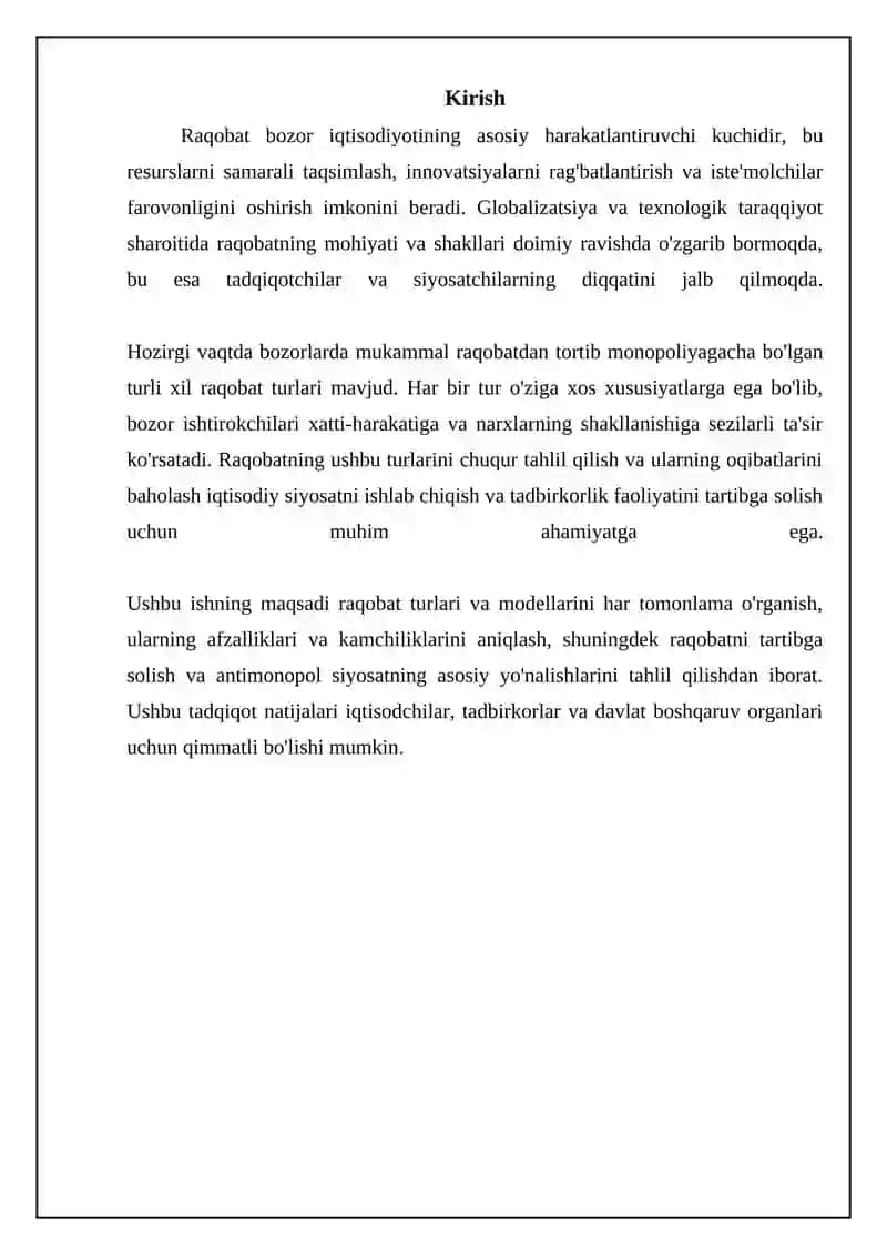 Raqobat turlari va modellari 3