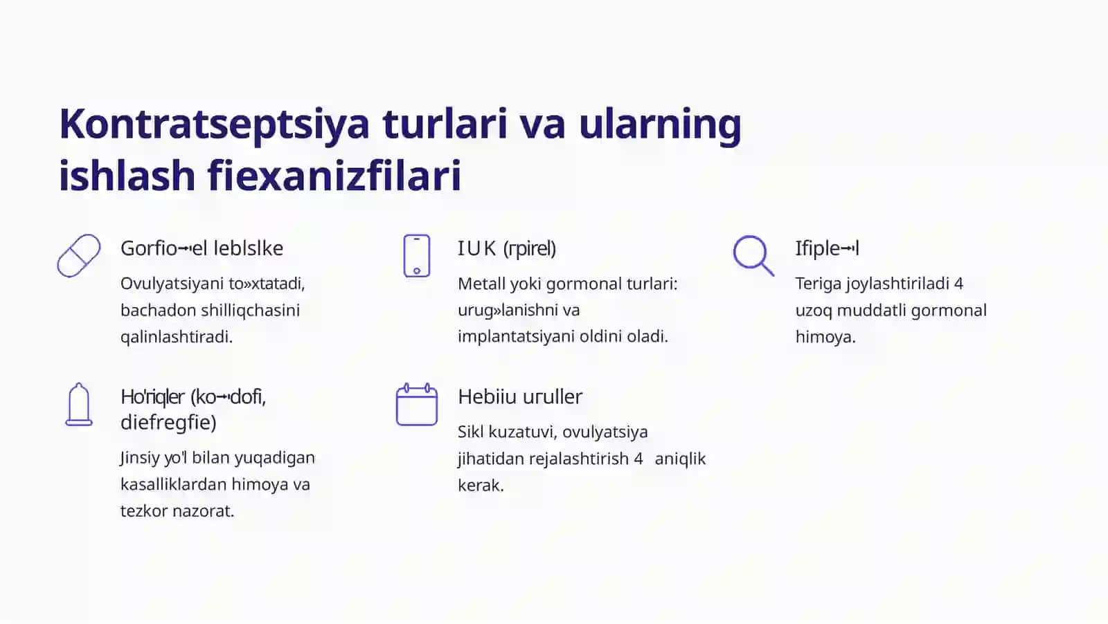 Kontratseptsiyavositalari.Probiotikvaprebiotik 3