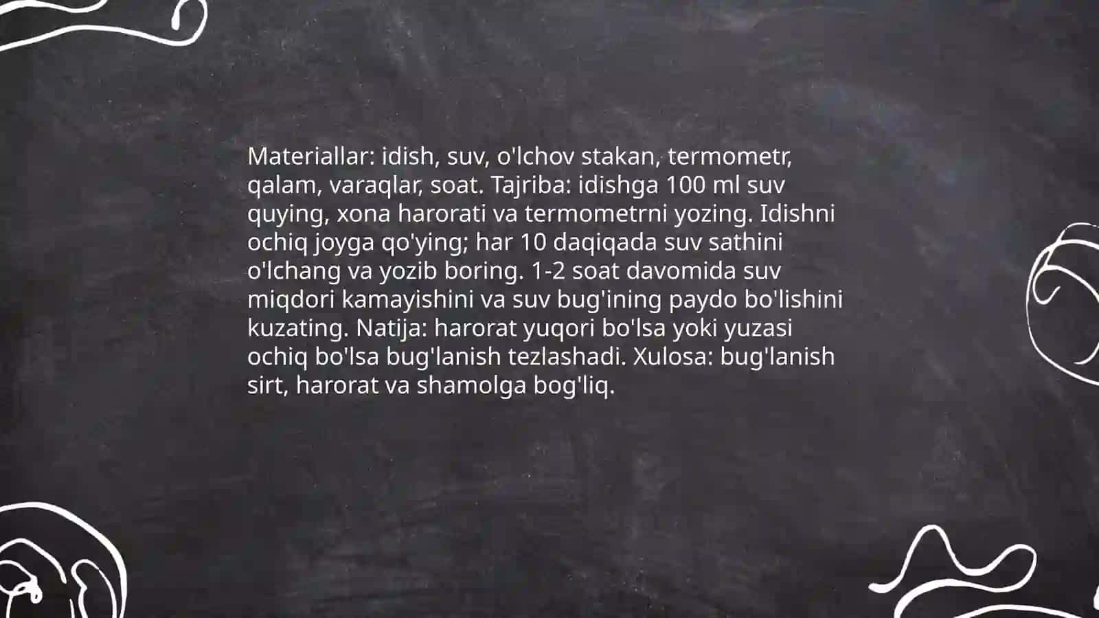 Suvning uch holatini tajribada o‘rganish 3