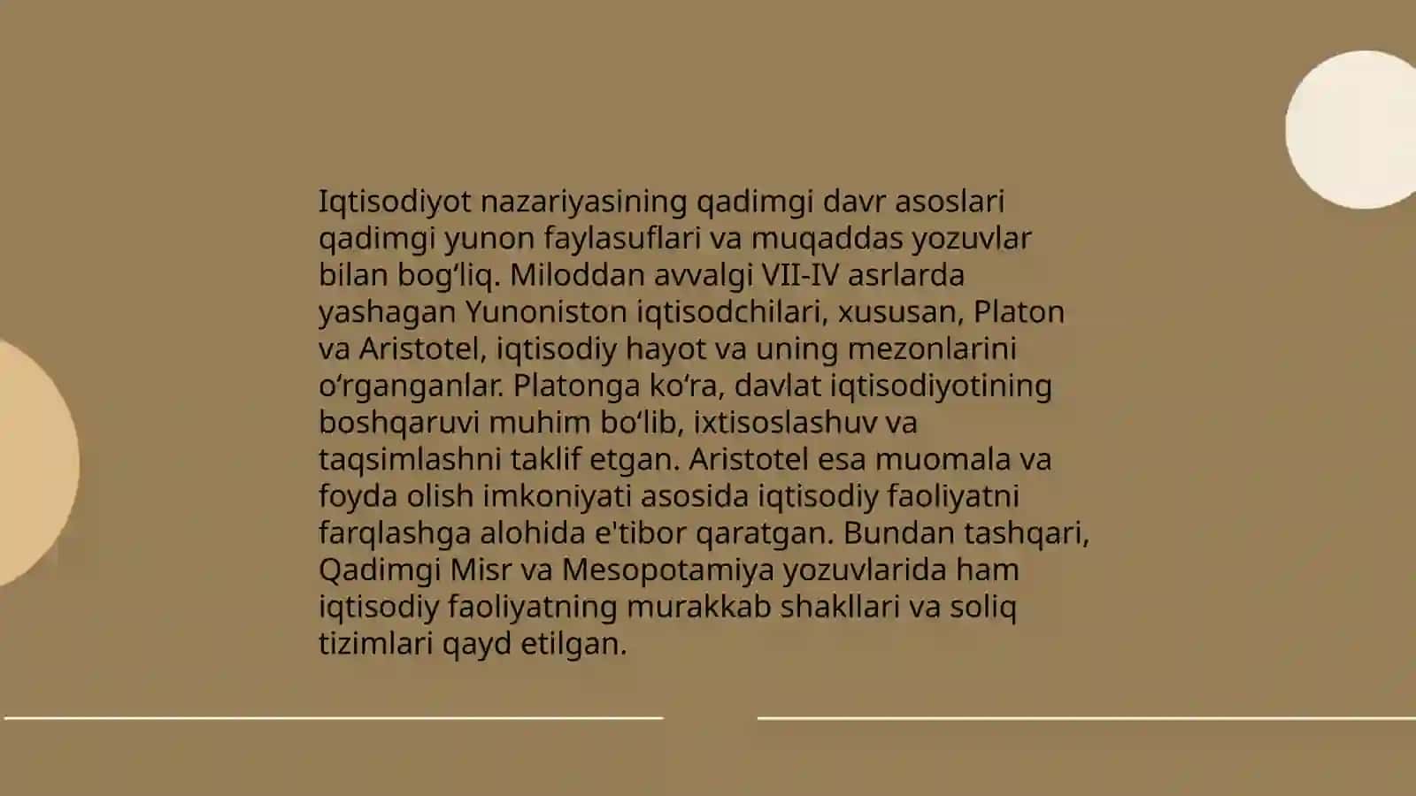 Iqtisodiyot nazariyasi rivojlanishining asosiy bosqichlari 3