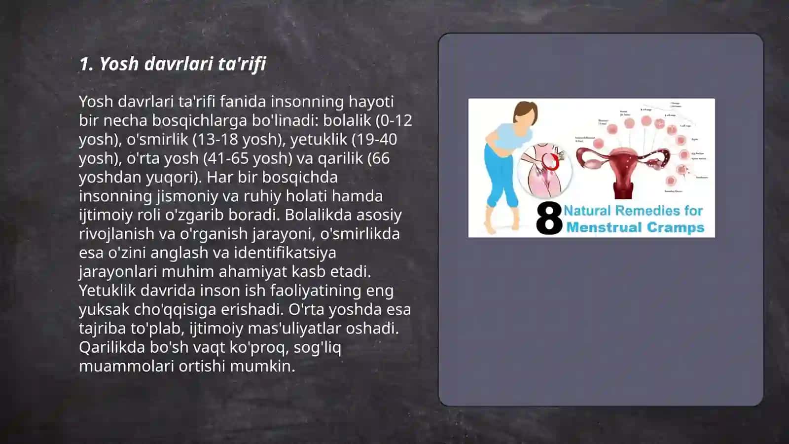 Yosh davrlari haqida taqdimot 3